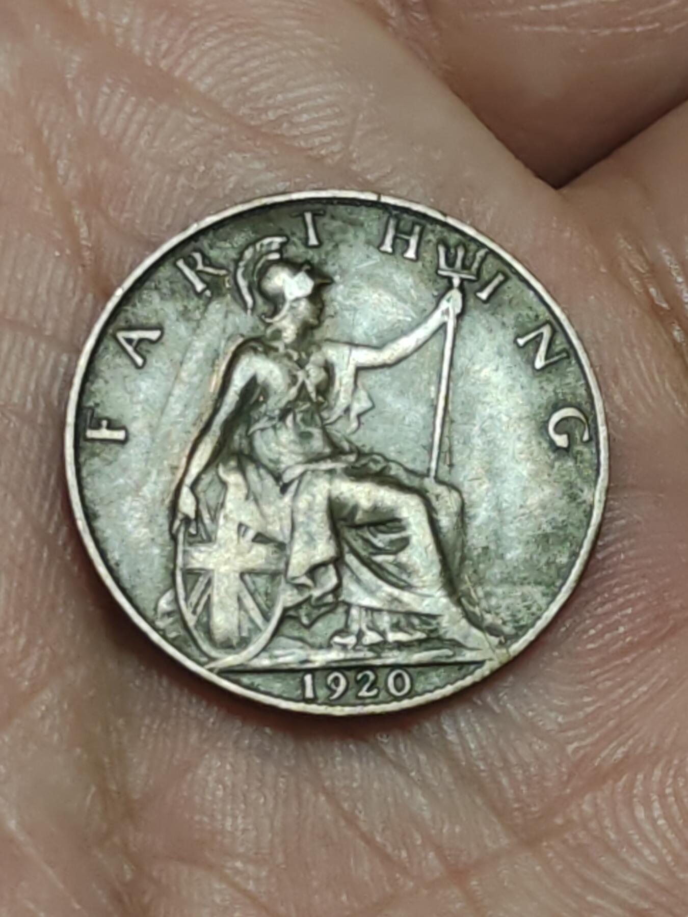 2026年第三十八场(总第二百零七场）外国好品散币场(免佣金) 英国🇬🇧1920年1法新(乔治五世第二版)