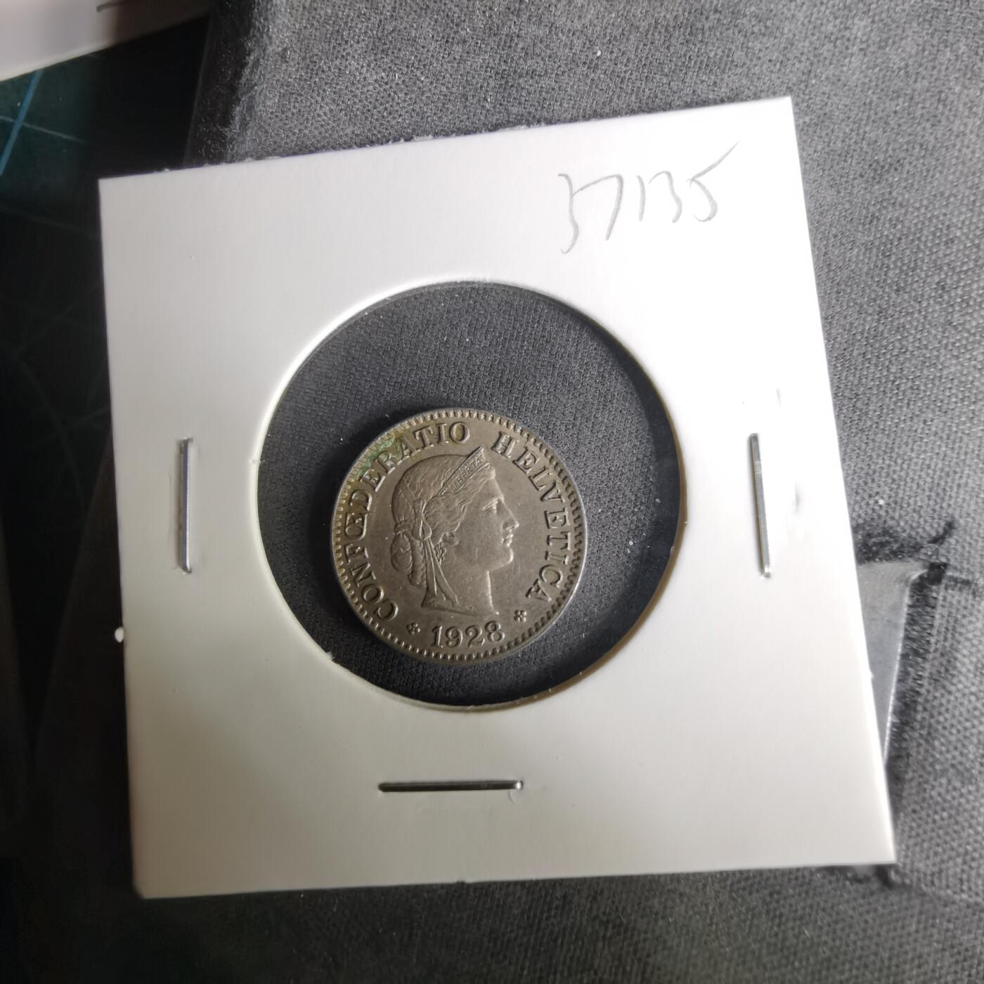 沼泽如烟--第1037场 瑞士1928年5生丁