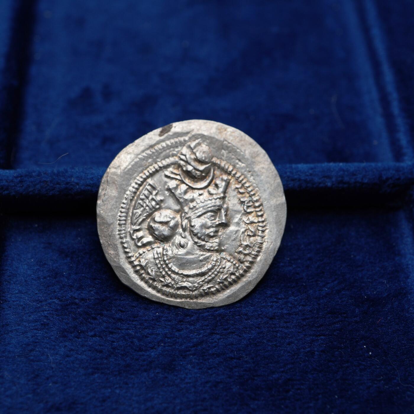 琋语集藏2026年04月欧洲古典打制币拍卖 古波斯萨珊王朝-瓦赫兰五世银币