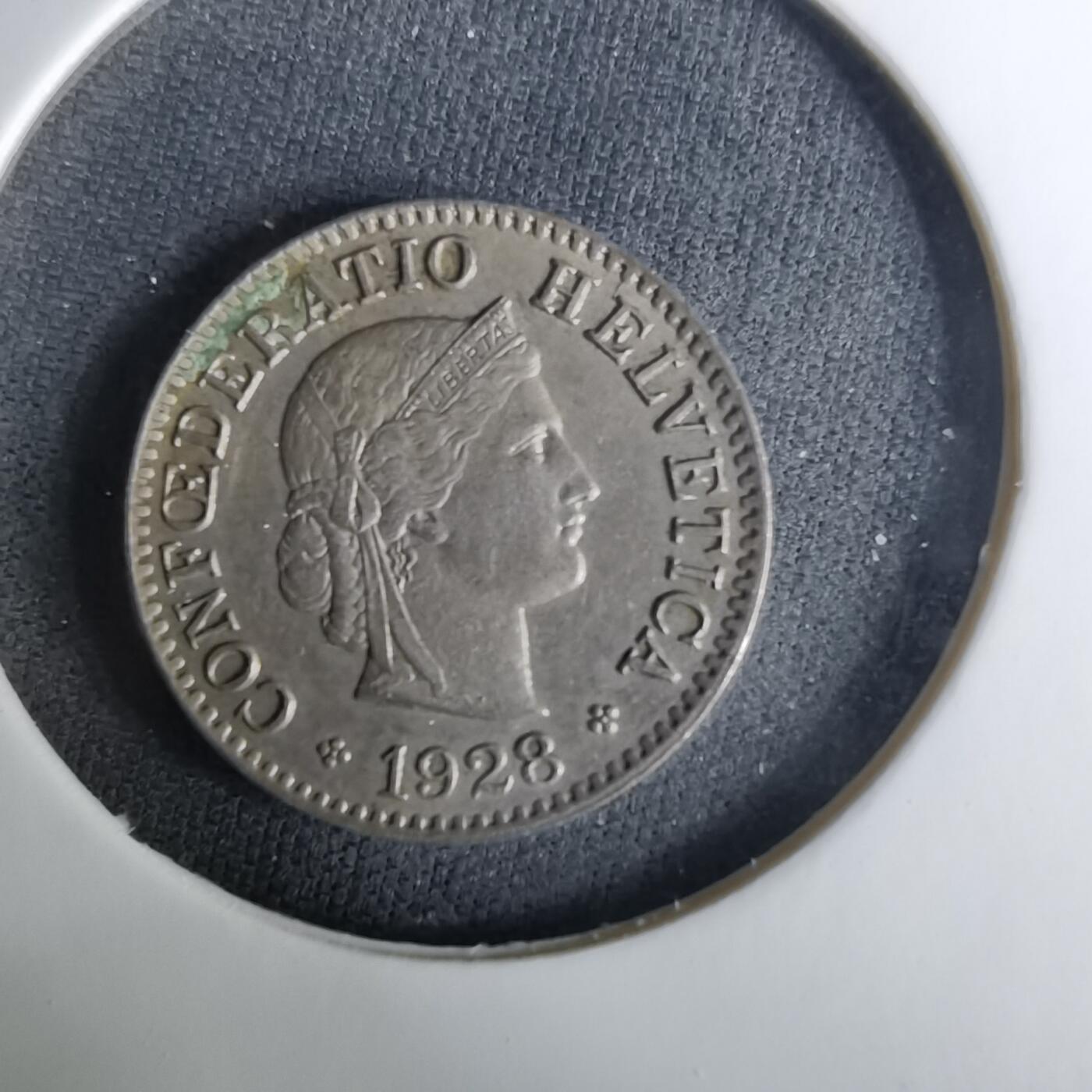 沼泽如烟--第1037场 瑞士1928年5生丁