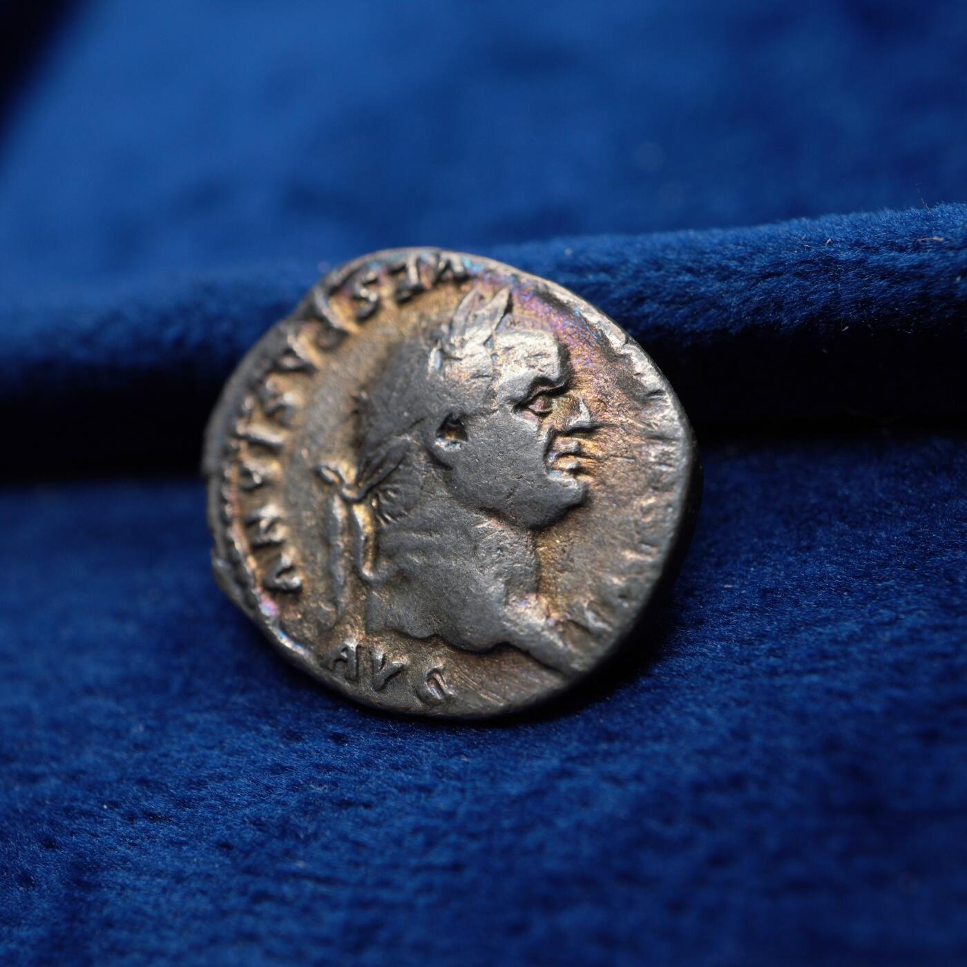 琋语集藏2026年04月欧洲古典打制币拍卖 古罗马帝国-维斯帕先与和平女神银币