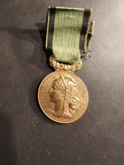 老王徽章第190期 - 法国金级国家鼓励慈善协会奖章     1914年实发