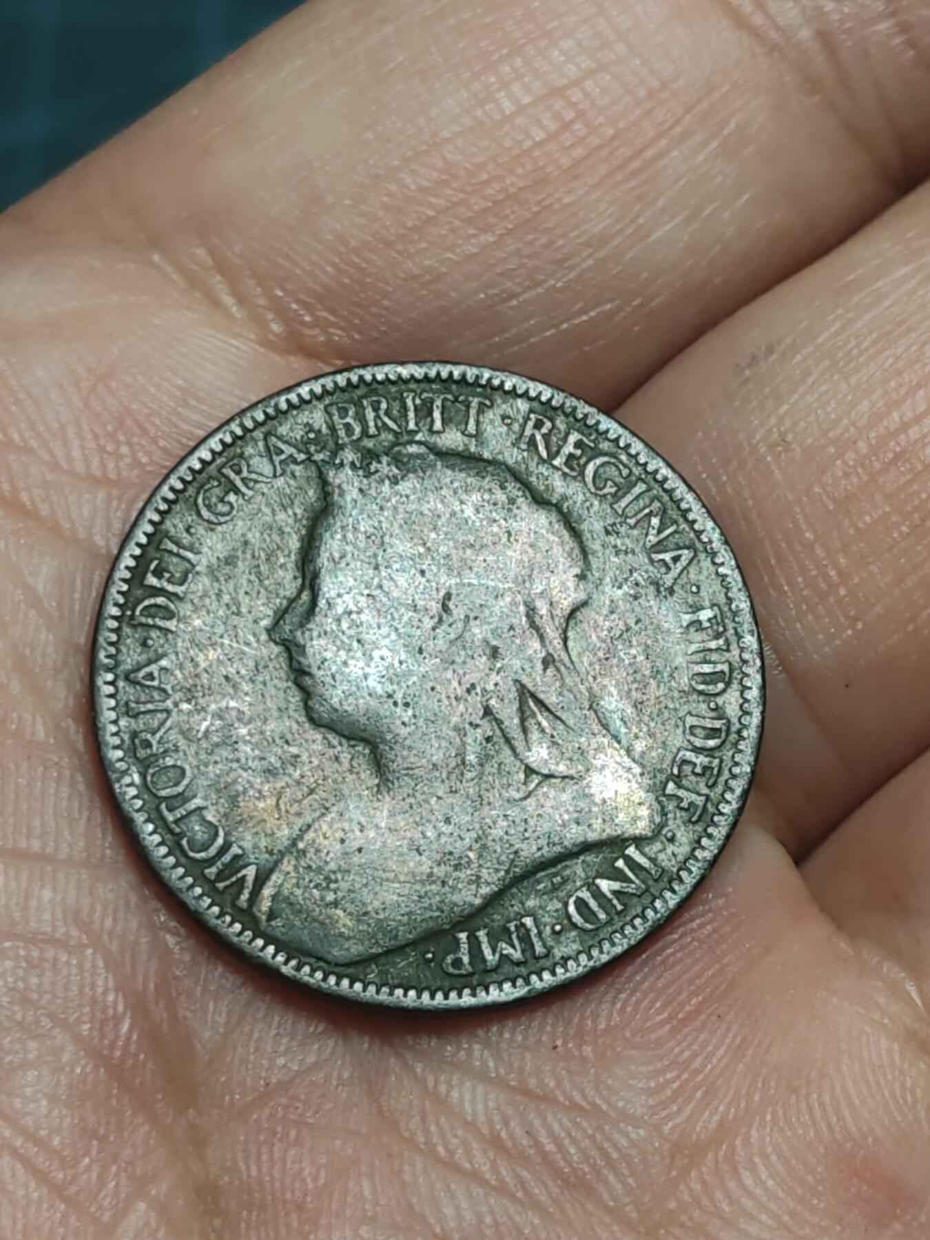 2026年第三十八场(总第二百零七场）外国好品散币场(免佣金) 英国🇬🇧1898年半便士(维多利亚女王老年披纱)