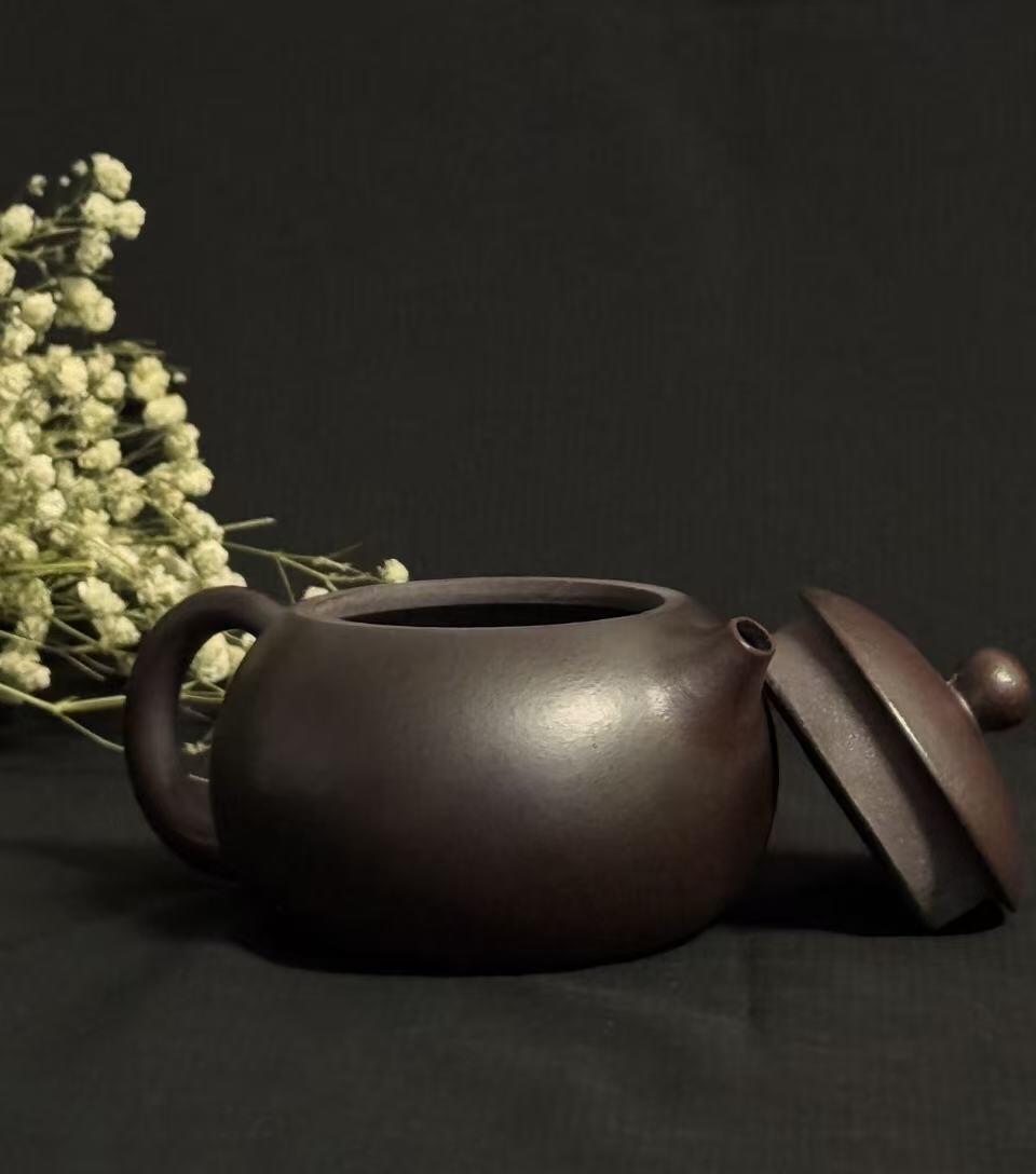 零元拍：原矿紫砂紫罗兰西施+竹节主人杯（250CC左右）