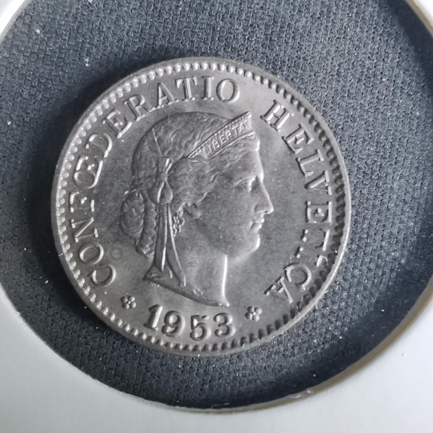 沼泽如烟--第1037场 瑞士1953年5生丁