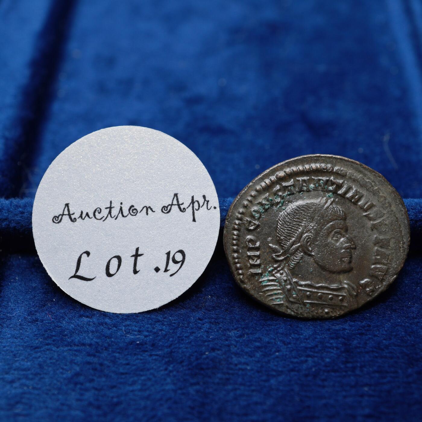 琋语集藏2026年04月欧洲古典打制币拍卖 古罗马帝国-君士坦丁大帝铜币