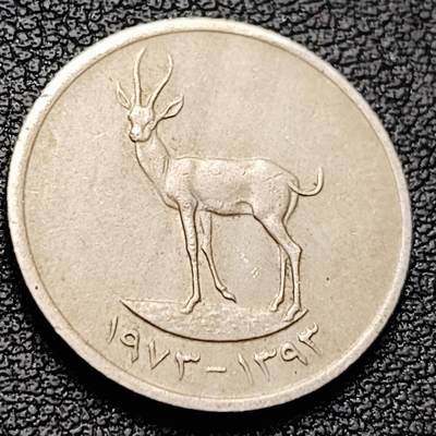 泉币菌-第217场-拍品多 请提前出价 - 角羚羊 阿联酋25费尔硬币 20MM