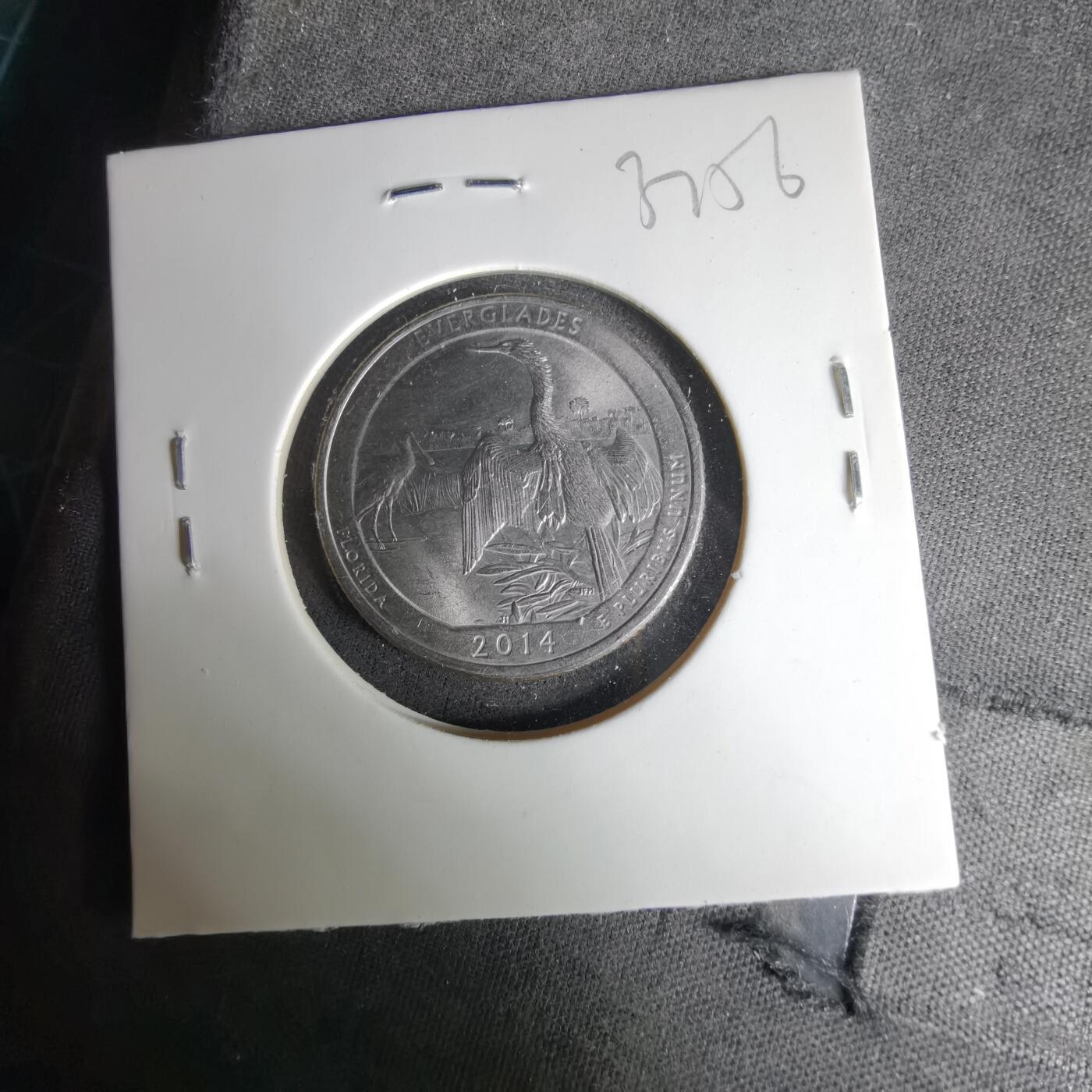 沼泽如烟--第1037场 美国2014年25分纪念币