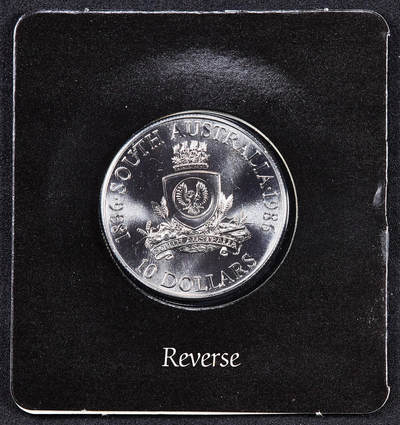 【俄甄集藏】2026年(050)04-01星期三 晚 19:30 全场包邮 - 澳大利亚1986年行政区系列-南澳大利亚州10元册装银币，带证，重20克，925银，发行量78100枚