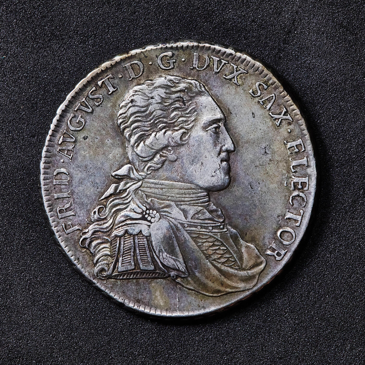 【俄甄集藏】2026年(050)04-01星期三 晚 19:30 全场包邮 神圣罗马帝国-德国萨克森1796年弗里德里希·奥古斯特三世1泰勒大银币，直径：40mm，重量：27.9克，原味