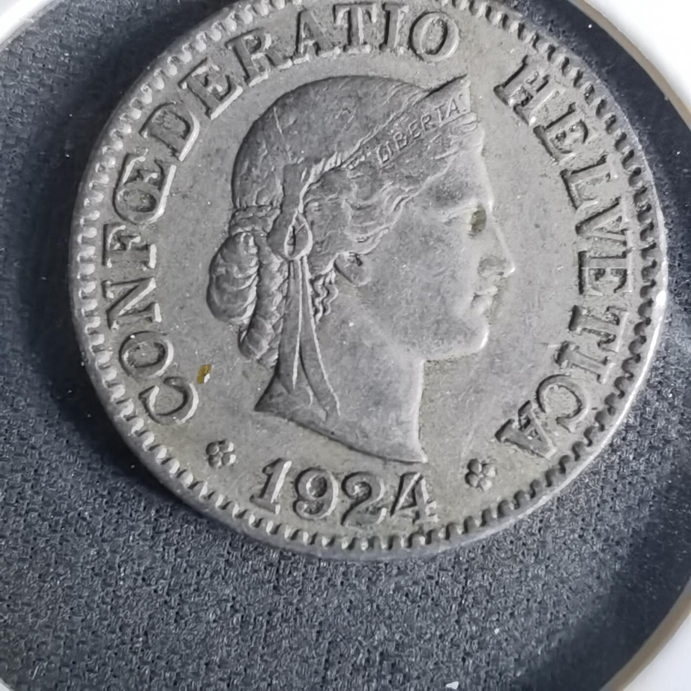 沼泽如烟--第1037场 瑞士1924年10生丁