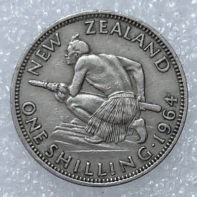 第一海外回流一元起拍收藏 散集专场  第309期 - 新西兰1964年1先令 伊丽莎白二世