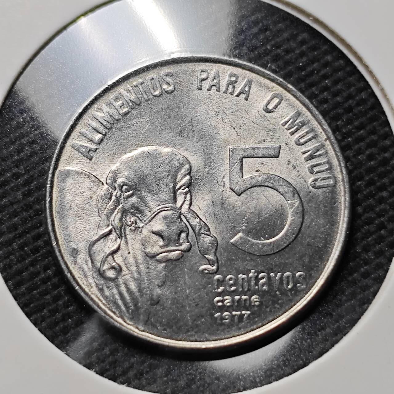 KK钱币收藏小铺  第410期 2月预留时间 周末发货  巴西5分纪念币 好品