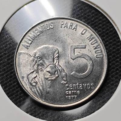 KK钱币收藏小铺  第410期 2月预留时间 周末发货 -  巴西5分纪念币 好品