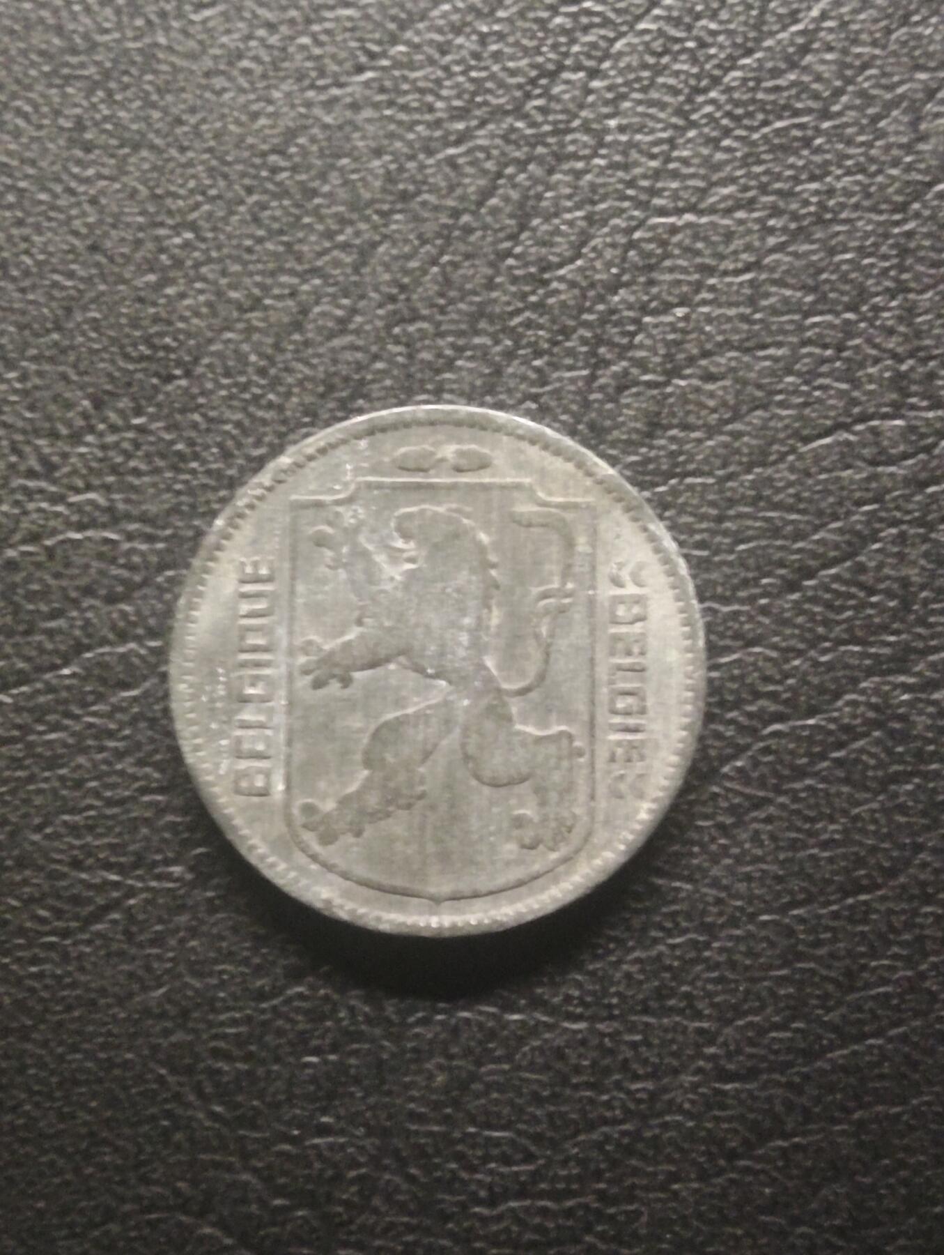 荟藏特别场次第十三期——“社长的硬币堆 精品场次” 比利时1942年1法郎锌币 二战德国占领期间发行