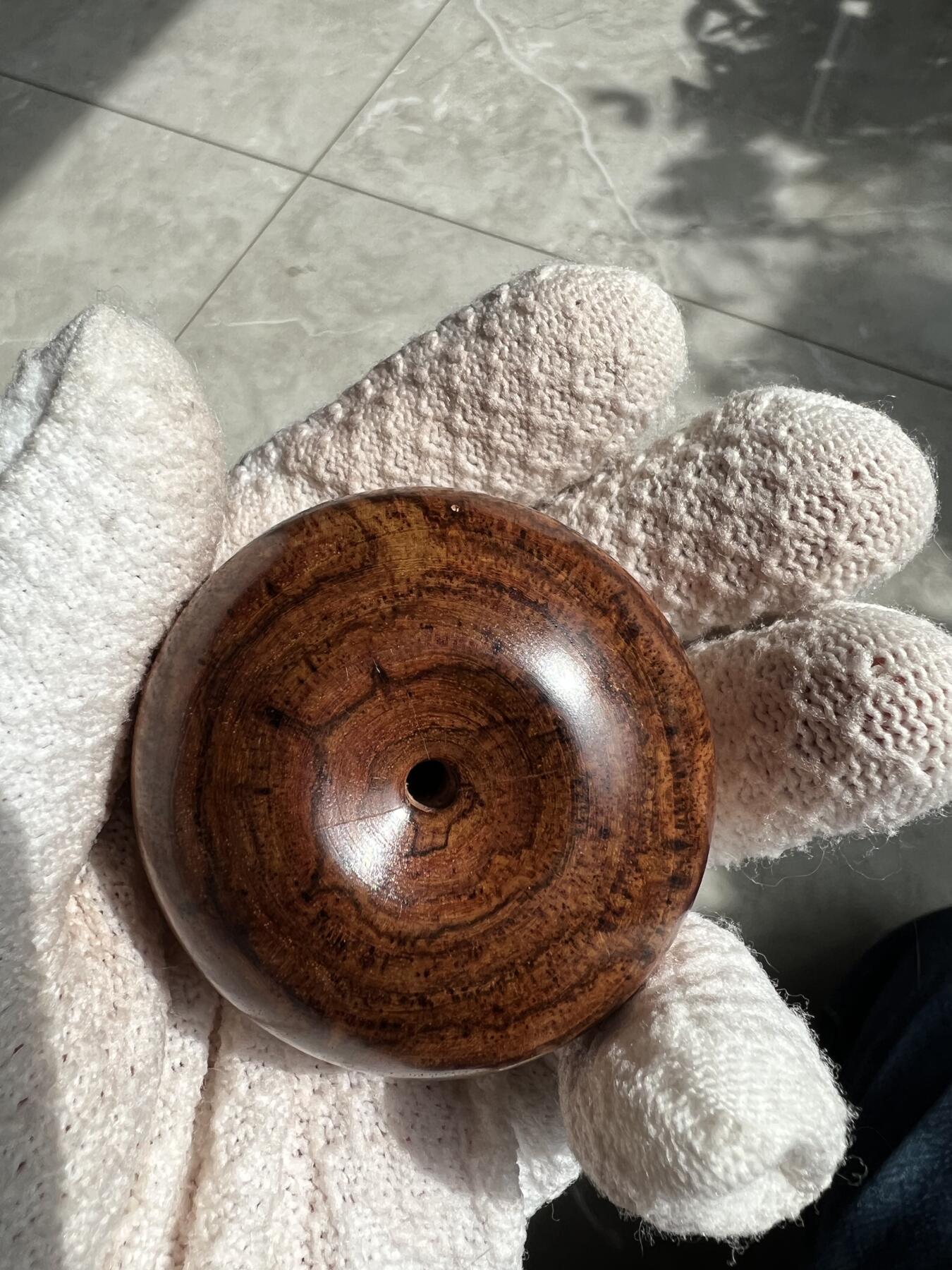 零元拍：海南黄花梨超大面包圈：53/33MM