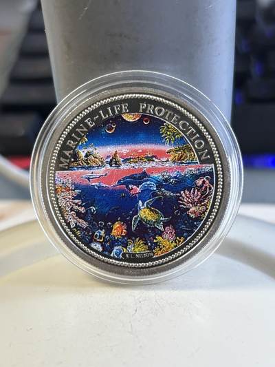 第194期拍卖 - 帕劳1993年海底珊瑚礁世界铜镍纪念币