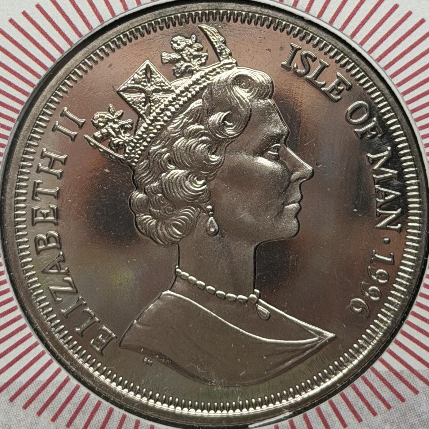 ＜星葵🌻钱币社＞第72期·东奔西走的硬币·3月31日发货 〈邮币封〉马恩岛1996年亚瑟王传奇·梅林1克朗纪念币