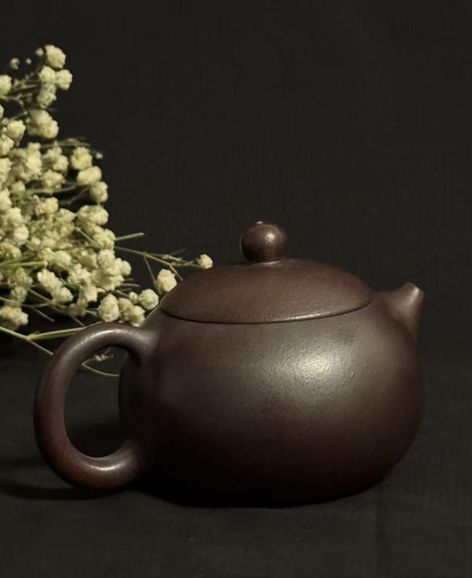 零元拍：原矿紫砂紫罗兰西施+竹节主人杯（250CC左右）