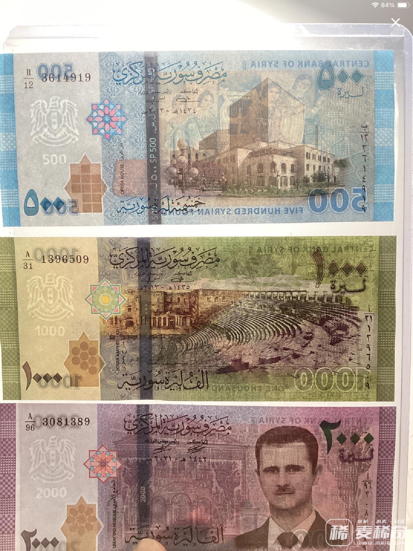 大全套！叙利亚 镑纸币收藏