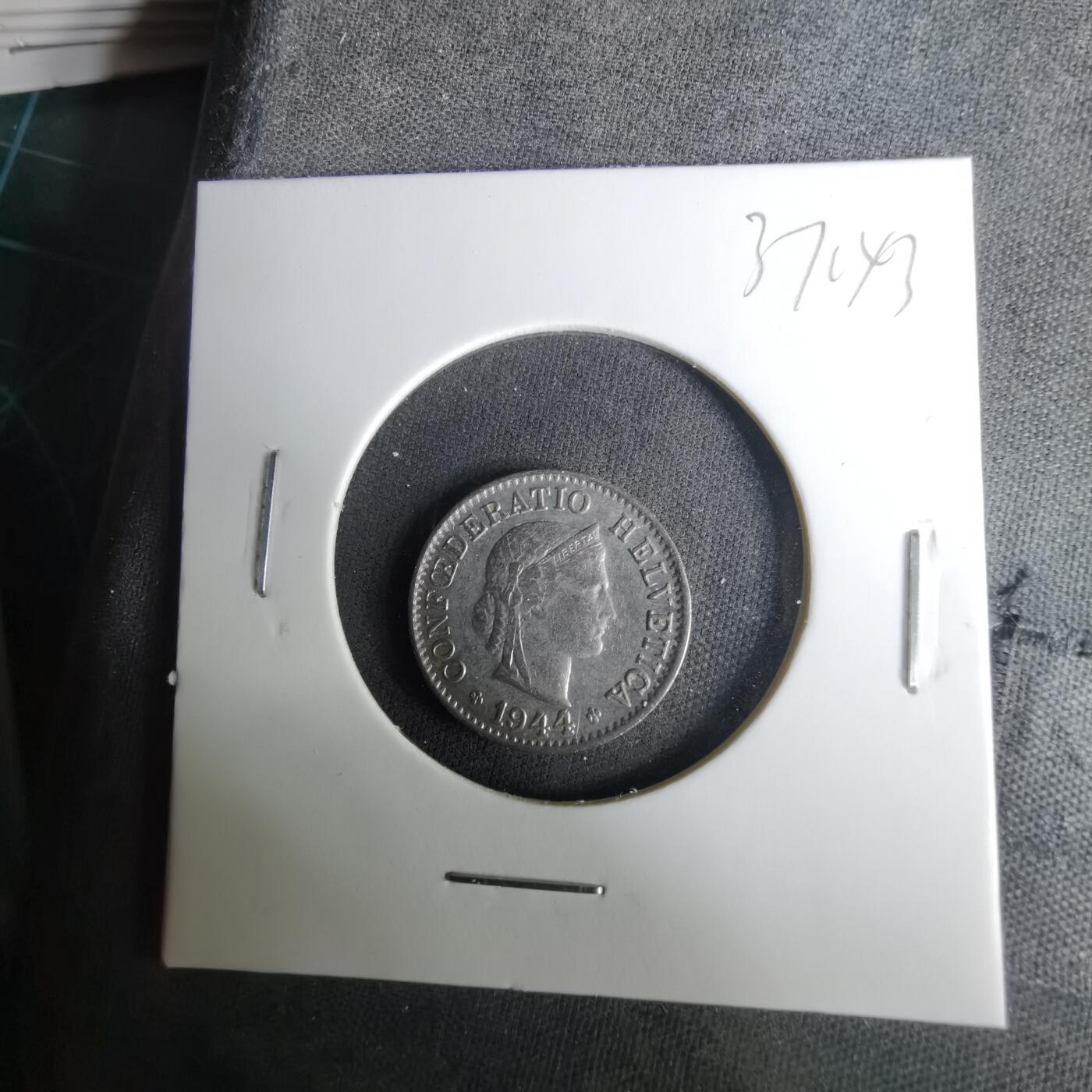 沼泽如烟--第1037场 瑞士1944年5生丁