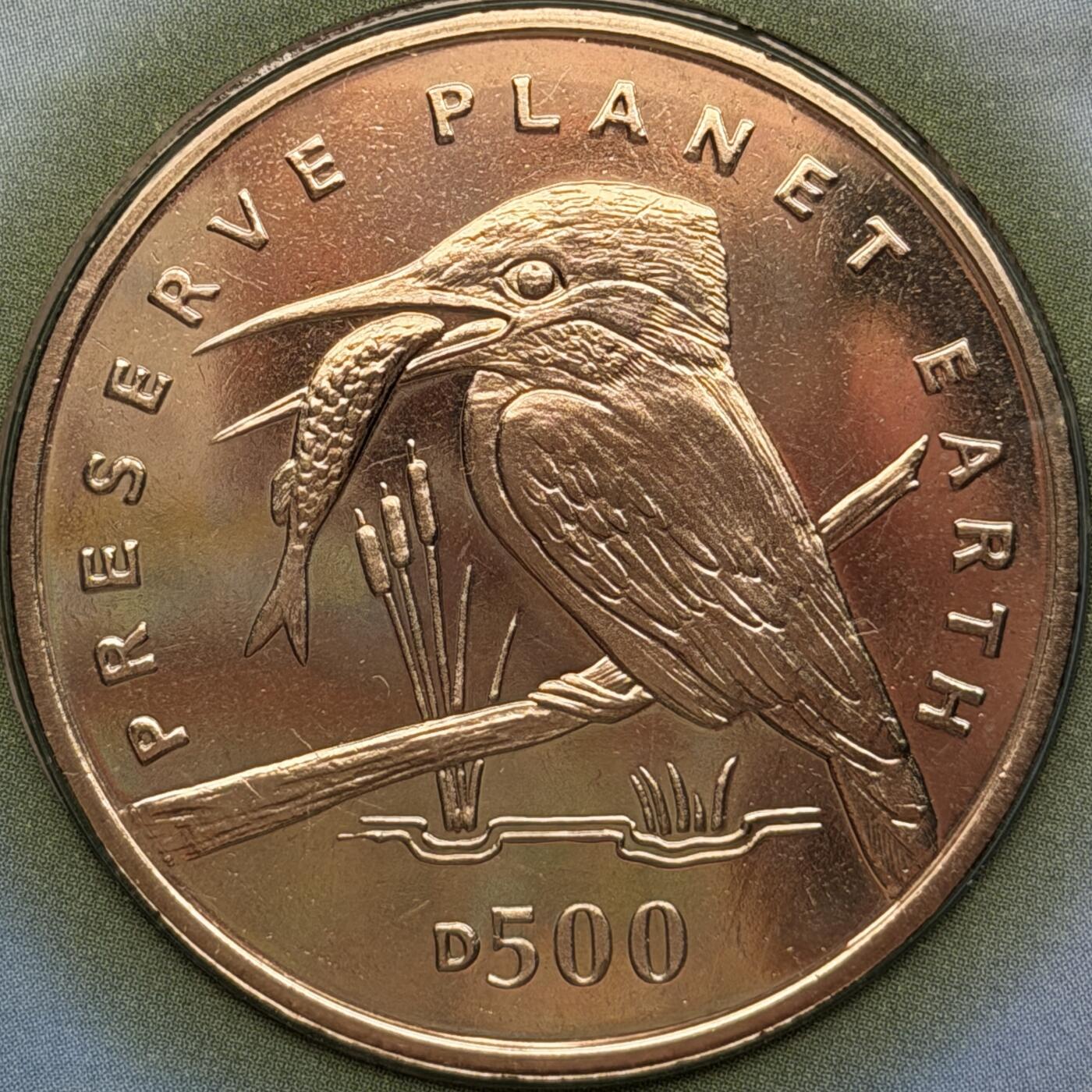 ＜星葵🌻钱币社＞第72期·东奔西走的硬币·3月31日发货 〈邮币封〉波黑1994年保护地球·河翠鸟500第纳尔克朗型纪念币