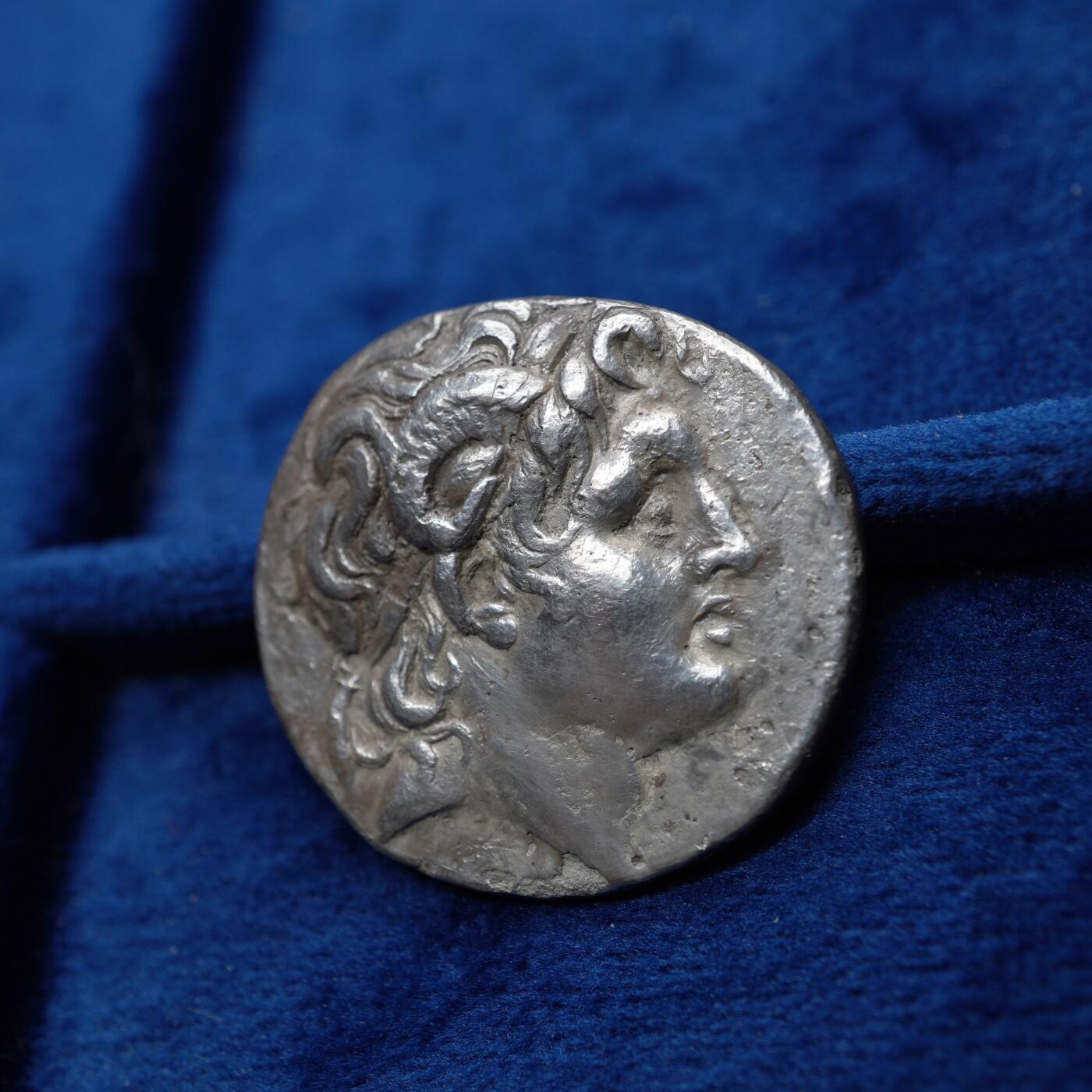 琋语集藏2026年04月欧洲古典打制币拍卖 古希腊色雷斯王国-亚历山大大帝公羊角4德银币