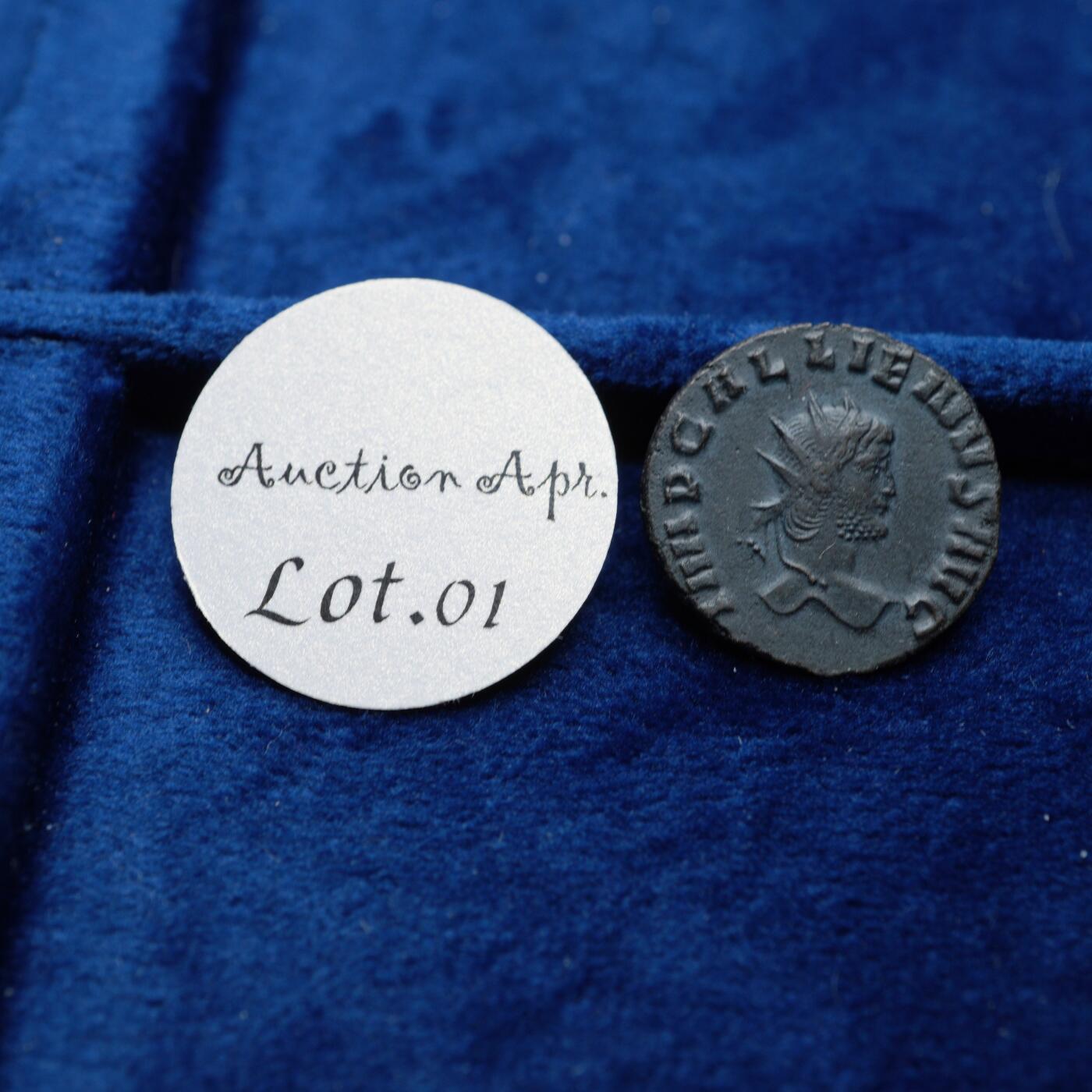 琋语集藏2026年04月欧洲古典打制币拍卖 古罗马帝国加里恩努斯-狮鹫铜币