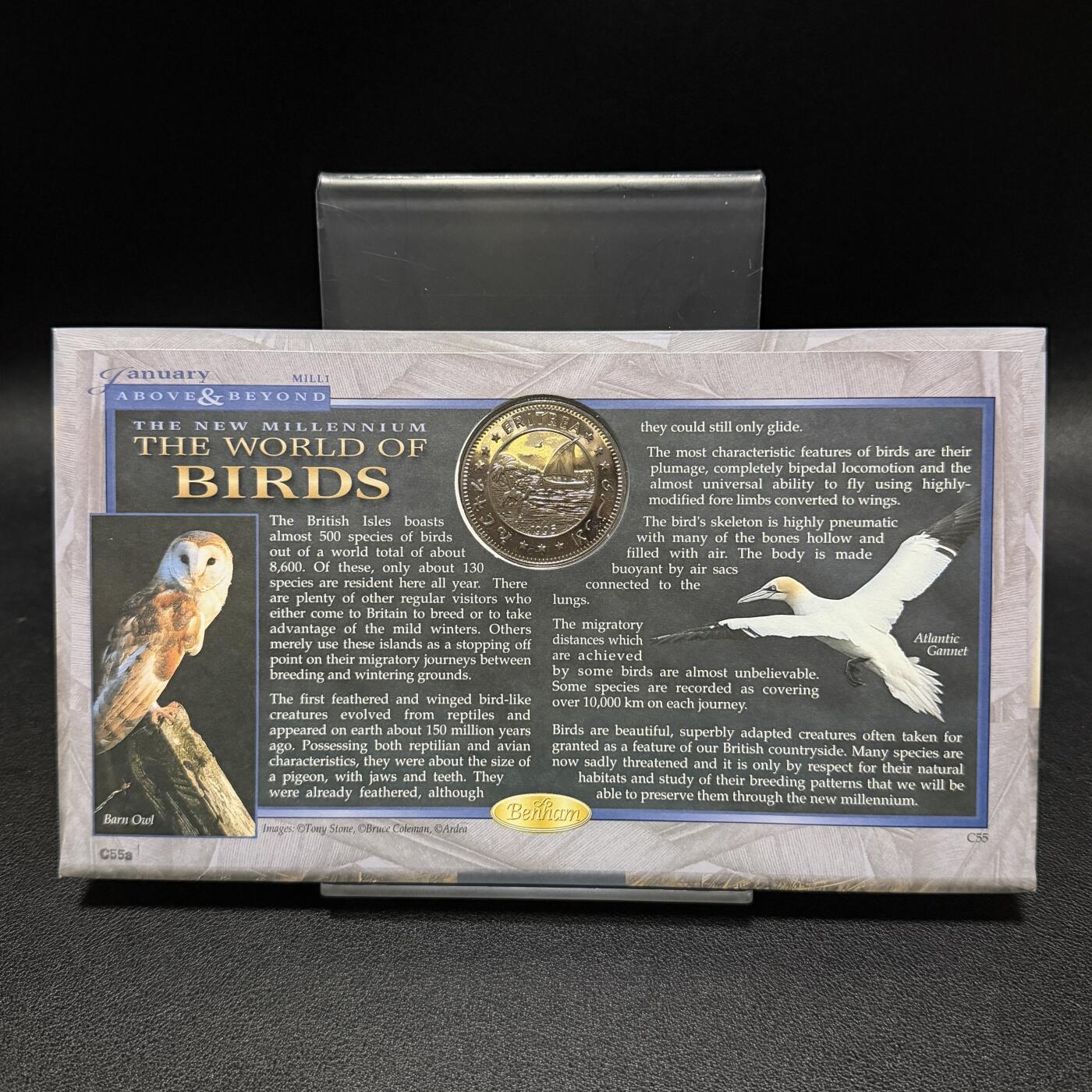 ＜星葵🌻钱币社＞第72期·东奔西走的硬币·3月31日发货 〈邮币封〉厄立特里亚1995年保护地球·大角鸮1元克朗型纪念币