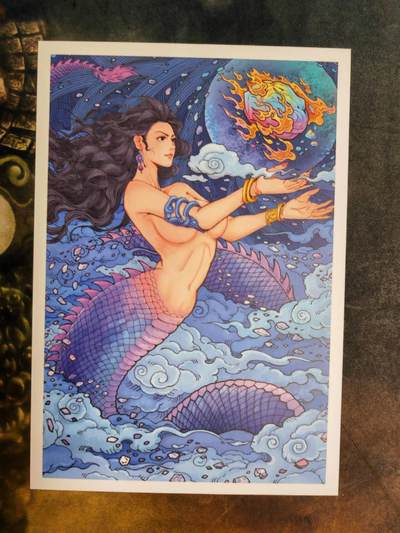 阳大大卡牌拍卖第107期（持续收拍品，周五晚上九点截拍，进群福利早知道） - 【明信片】小花瓣艺术文创 明信片5张 