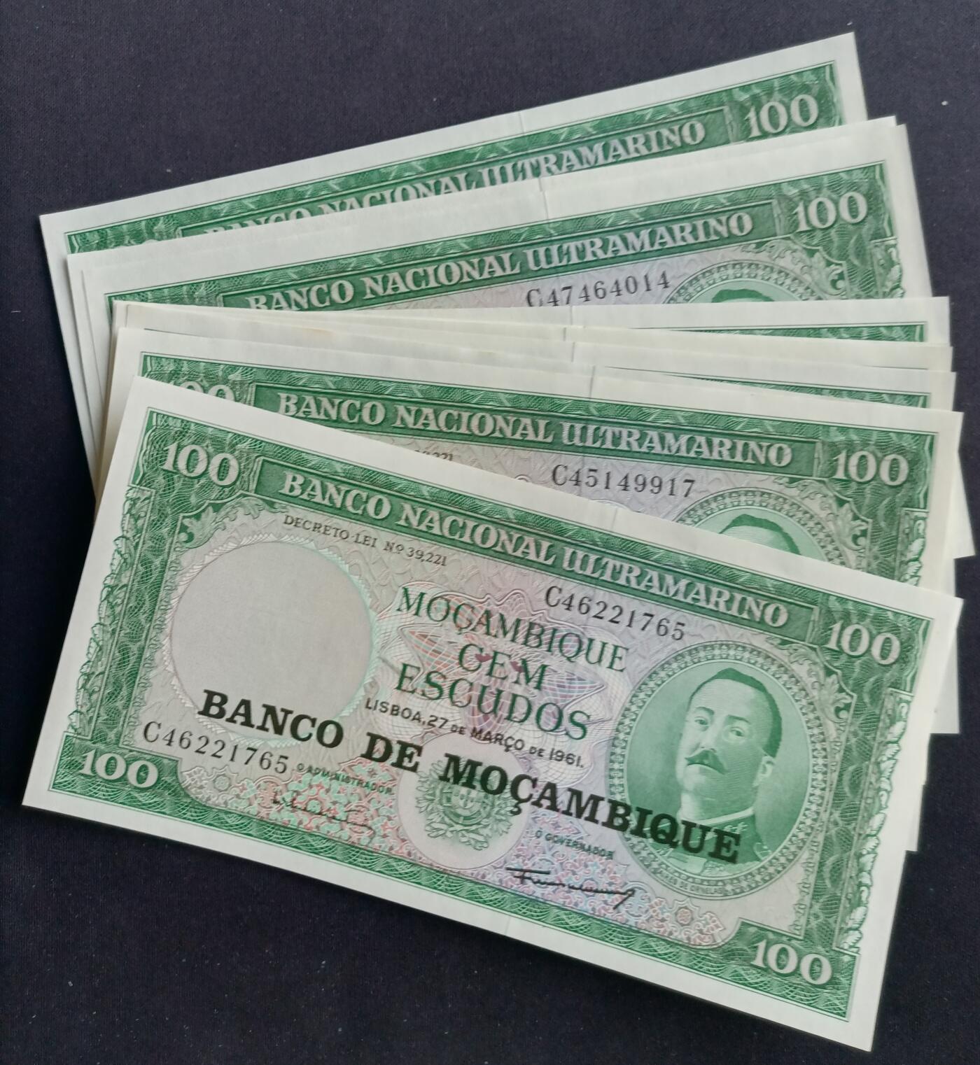 【游宝包邮场】马年第16期 好品组钞场 周六截拍 莫桑比克 10张 UNC/UNC-