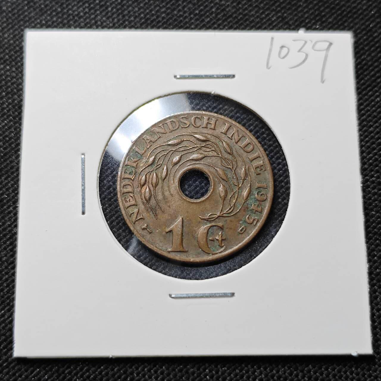 KK钱币收藏小铺  第410期 2月预留时间 周末发货  荷属东印度一分铜币