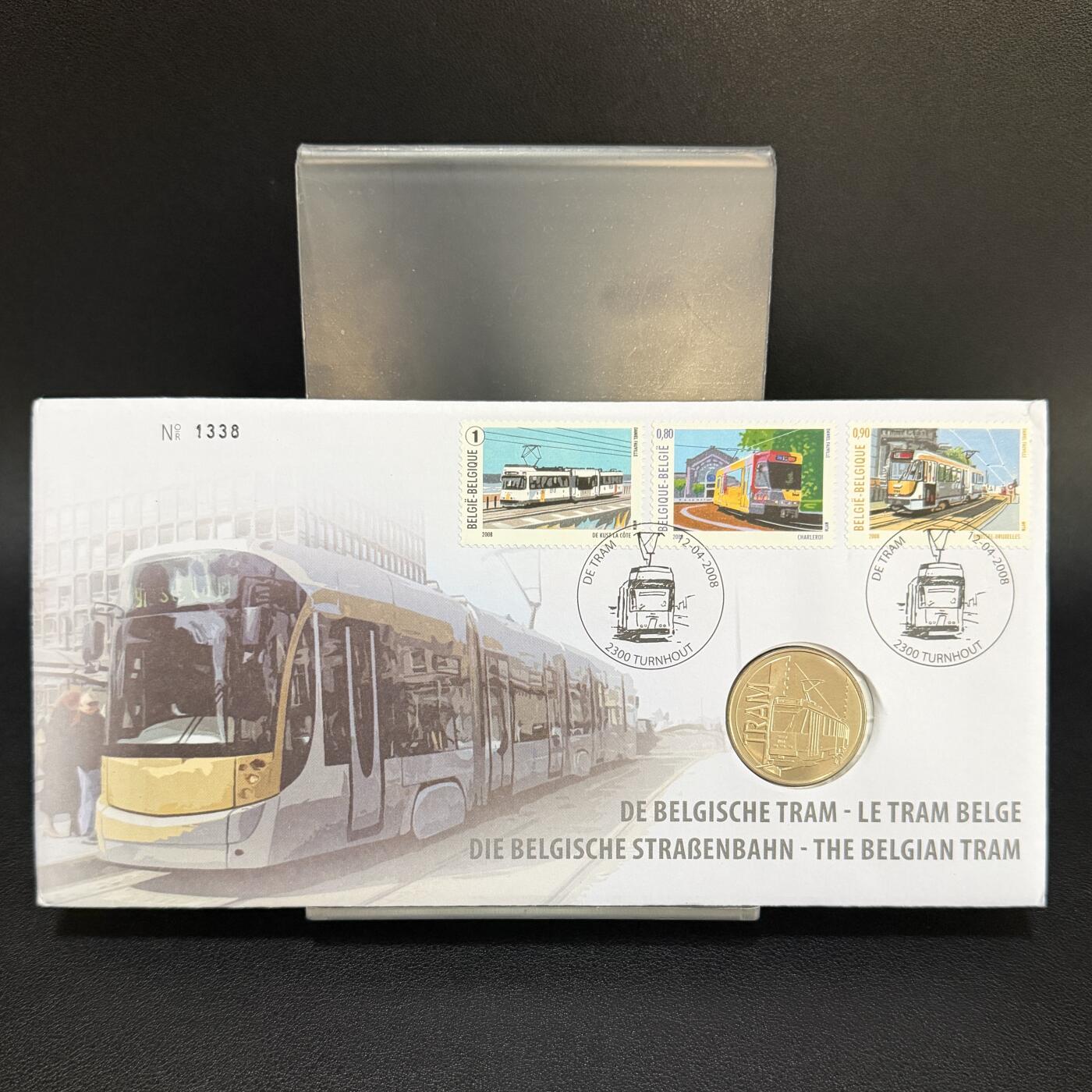 ＜星葵🌻钱币社＞第72期·东奔西走的硬币·3月31日发货 〈邮章封〉比利时2008年有轨电车纪念章