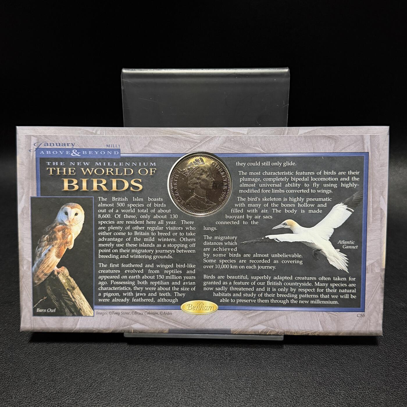 ＜星葵🌻钱币社＞第72期·东奔西走的硬币·3月31日发货 〈邮币封〉直布罗陀1996年保护地球·鸬鹚1克朗纪念币