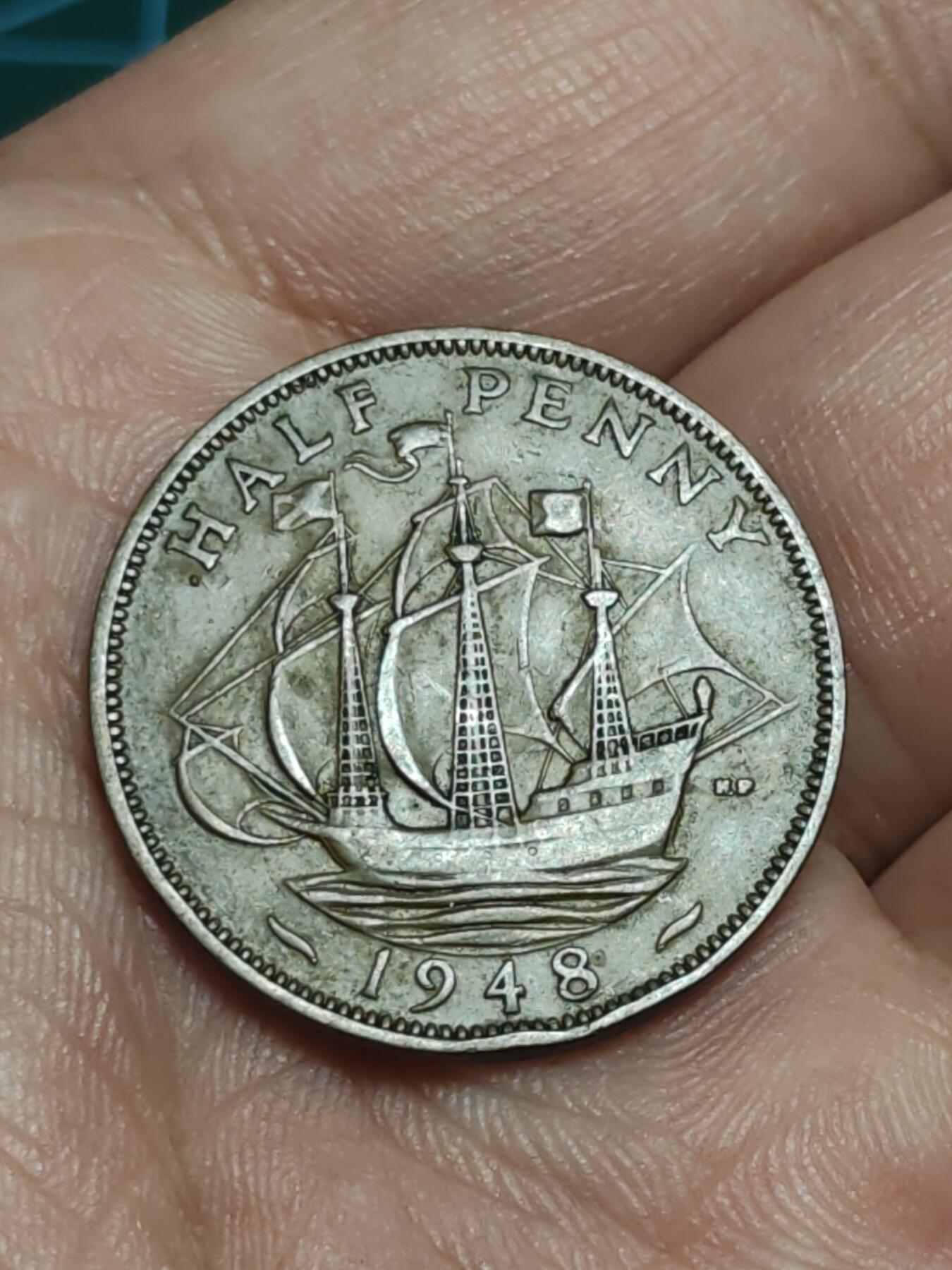 2026年第三十八场(总第二百零七场）外国好品散币场(免佣金) 英国🇬🇧1948年半便士(乔治六世第一版，关门年)