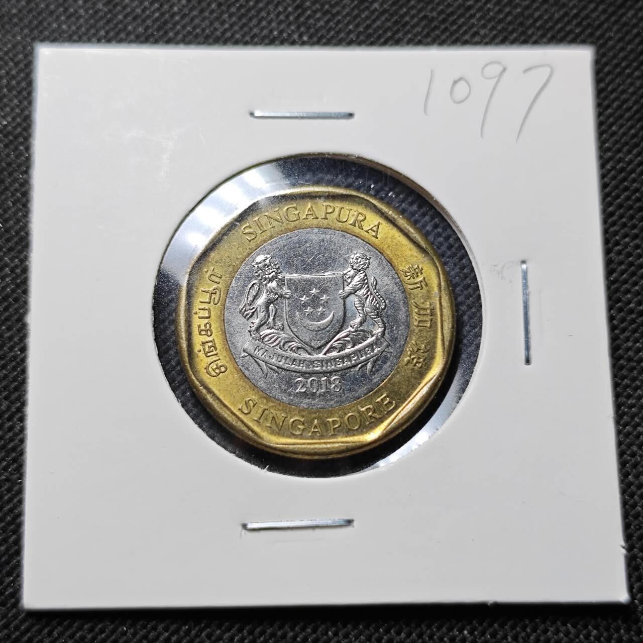 KK钱币收藏小铺  第410期 2月预留时间 周末发货  新加坡1元