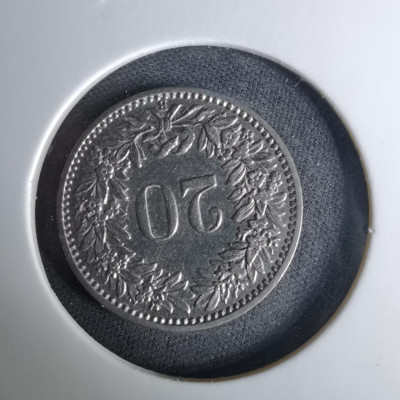 沼泽如烟--第1037场 瑞士1921年20生丁