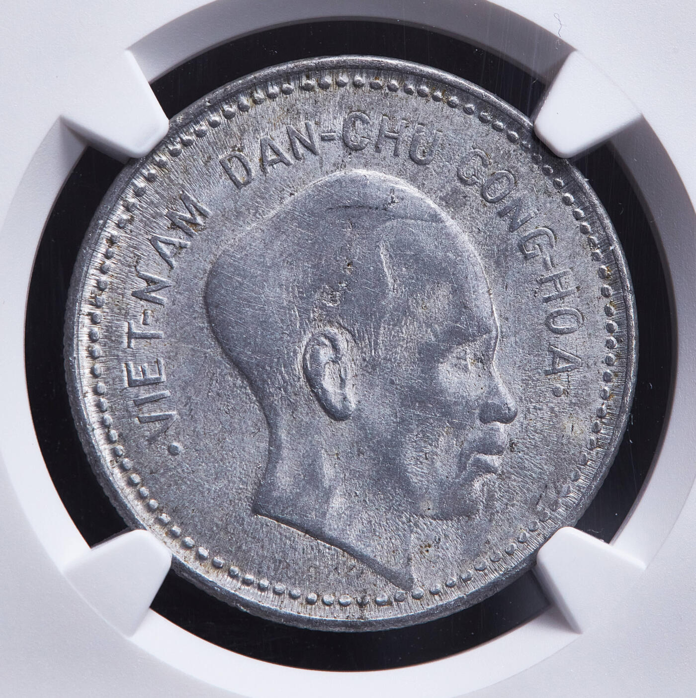 【俄甄集藏】2026年(050)04-01星期三 晚 19:30 全场包邮 越南1946年胡志明1盾铝币，NGC AUD，热门品种