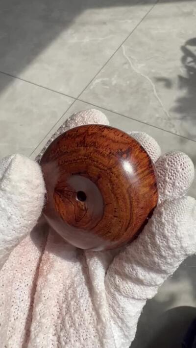 零元拍：海南黄花梨超大面包圈：53/33MM