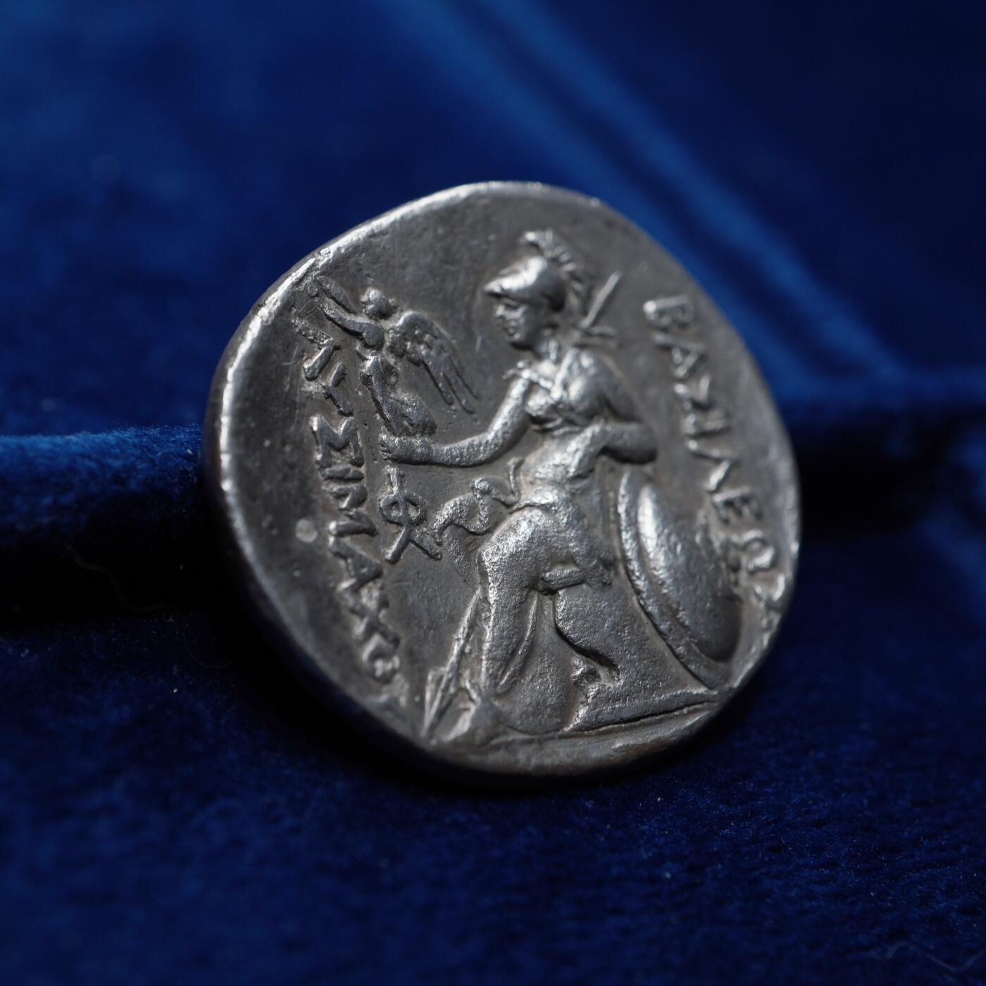 琋语集藏2026年04月欧洲古典打制币拍卖 古希腊色雷斯王国-亚历山大大帝公羊角4德银币