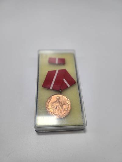 南水社第4次拍卖  - 民主德国铜级工人阶级战斗队奖章 完好带盒略