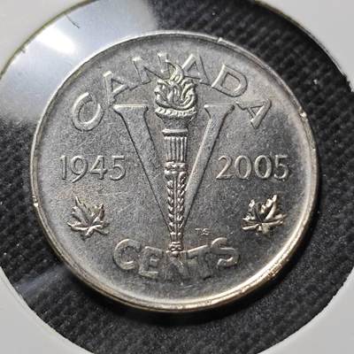 KK钱币收藏小铺  第410期 2月预留时间 周末发货 -  2005加拿大5分纪念币