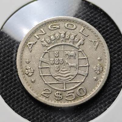 KK钱币收藏小铺  第410期 2月预留时间 周末发货 -  葡属安哥拉2.5埃斯库多