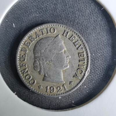 沼泽如烟--第1037场 - 瑞士1921年5生丁