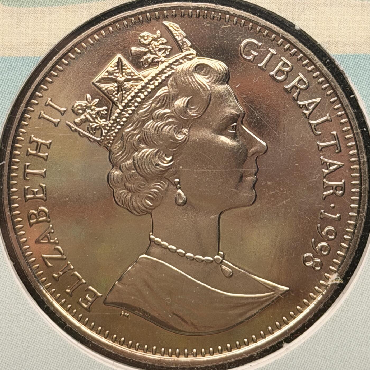 ＜星葵🌻钱币社＞第72期·东奔西走的硬币·3月31日发货 〈邮币封〉直布罗陀1998年汉萨同盟1克朗纪念币