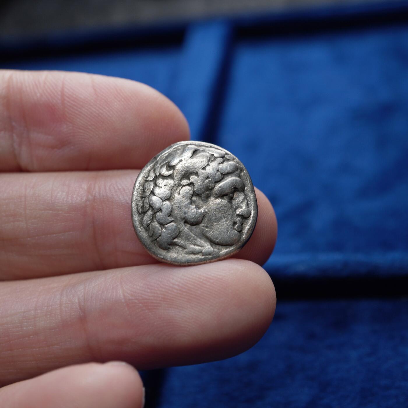 琋语集藏2026年04月欧洲古典打制币拍卖 古希腊马其顿王国-大力神赫拉克勒斯1德银币