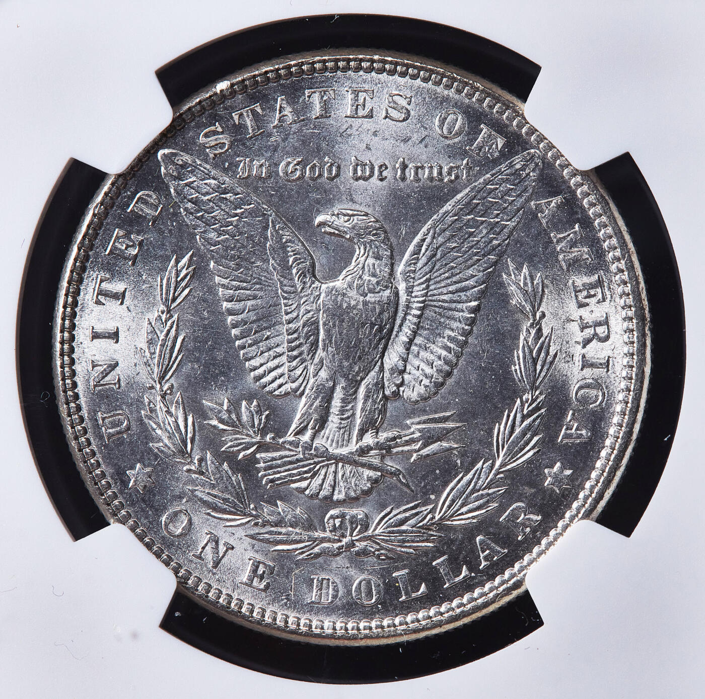 【俄甄集藏】2026年(050)04-01星期三 晚 19:30 全场包邮 美国1887年摩根1美元大银币，NGC MS63，转光品相