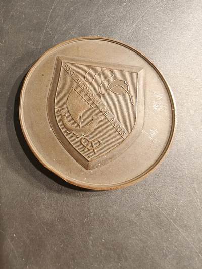 老王徽章第190期 - 法国1970年勒阿弗尔港口扩建工程启动大铜章    直径68mm    重量161.9g