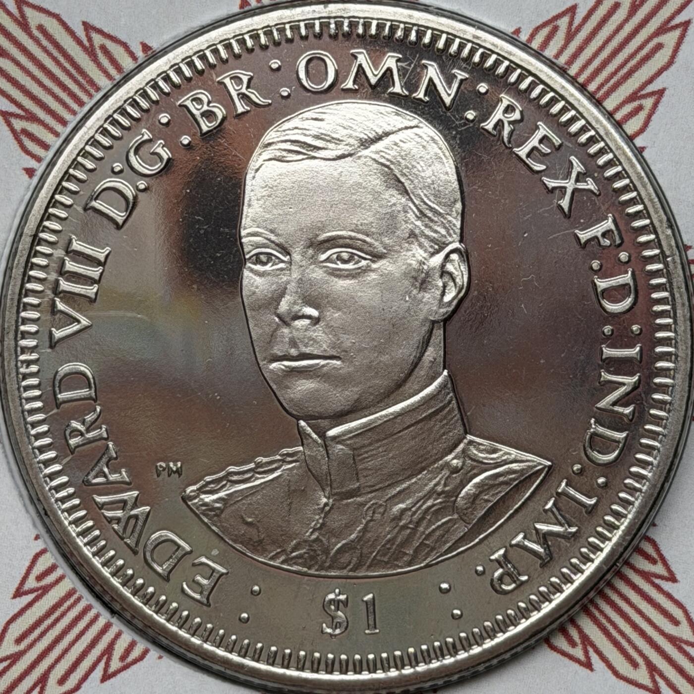 ＜星葵🌻钱币社＞第72期·东奔西走的硬币·3月31日发货 〈邮币封〉维尔京群岛2006年英国国王和王后·爱德华八世1元克朗型纪念币