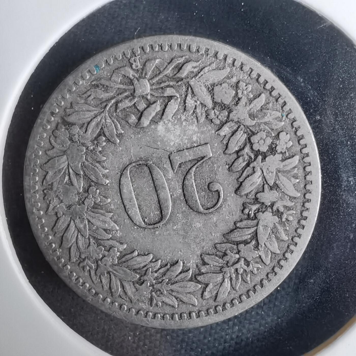 沼泽如烟--第1037场 瑞士1885年20生丁